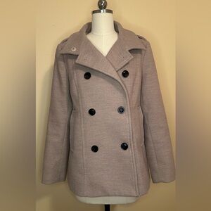 Women's H&M Double-Breasted Tan Coat